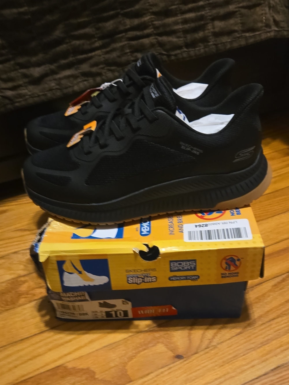 Nwt Skechers Slip Ins Men's Black Sneakers